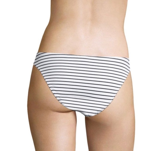 NEW Melissa Odabash Venezuela Nautical Navy Gold Stripe Bikini Bottom 4 6 8 S M - Picture 3 of 7